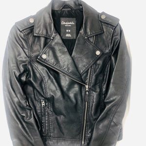 Black Faux Leather Jacket